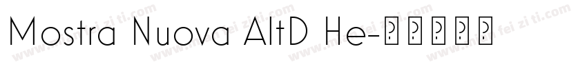 Mostra Nuova AltD He字体转换
